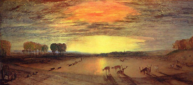 Joseph Mallord William Turner Der Park Petworth: Im Hintergrund die Kirche von Tillington Germany oil painting art